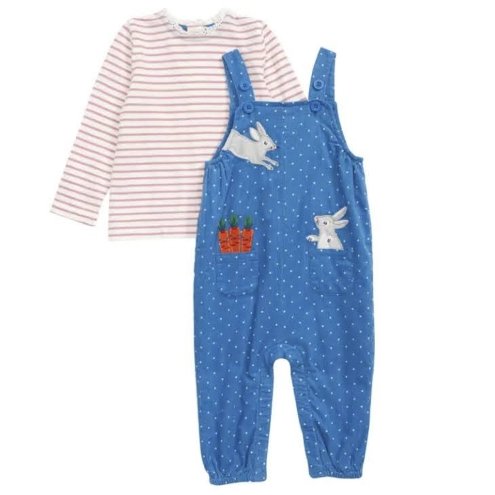 Baby Boden corduroy overalls set 12-18 months